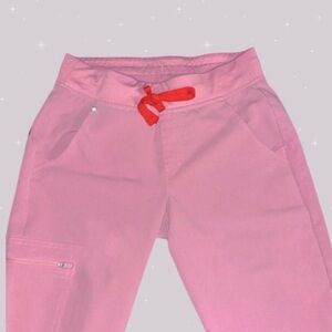 Figs Pink and Red Joggers Zamora